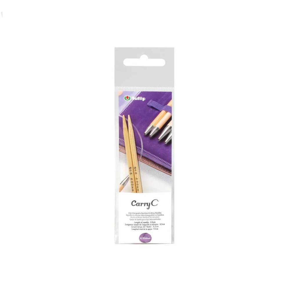Replacement shortened bamboo needles Tulip Carry C, 4.0 mm 9.5 cm CTMM-03 Replacement shortened bamboo needles Tulip Carry C, 4.0 mm 9.5 cm CTMM-03