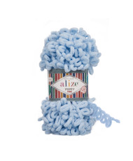 Yarn Alize Puffy Fine blue (218)
