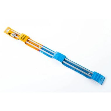 Straight plastic knitting needles - 5.5 mm, 35 cm Pony 33662