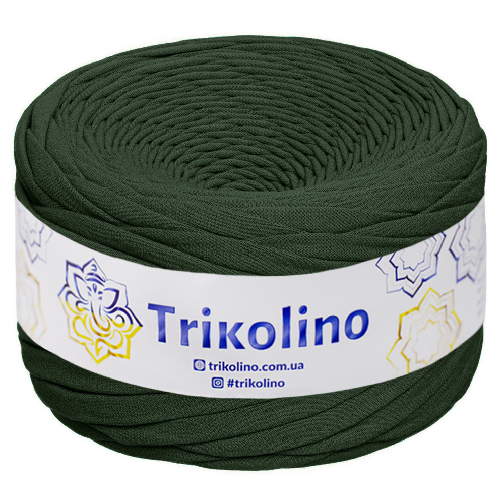 Трикотажная пряжа Trikolino 7-9 мм, оливковый хаки 100 м (410285) Трикотажная пряжа Trikolino 7-9 мм, оливковый хаки 100 м (410285)