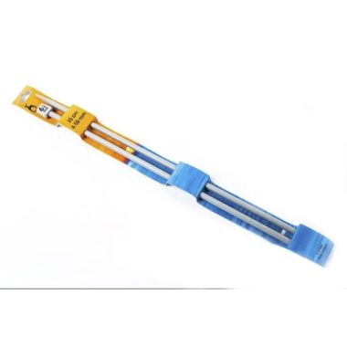 Straight plastic knitting needles - 6.5 mm, 35 cm Pony 33664