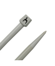 Straight plastic knitting needles - 8.0 mm, 40 cm Pony 33667