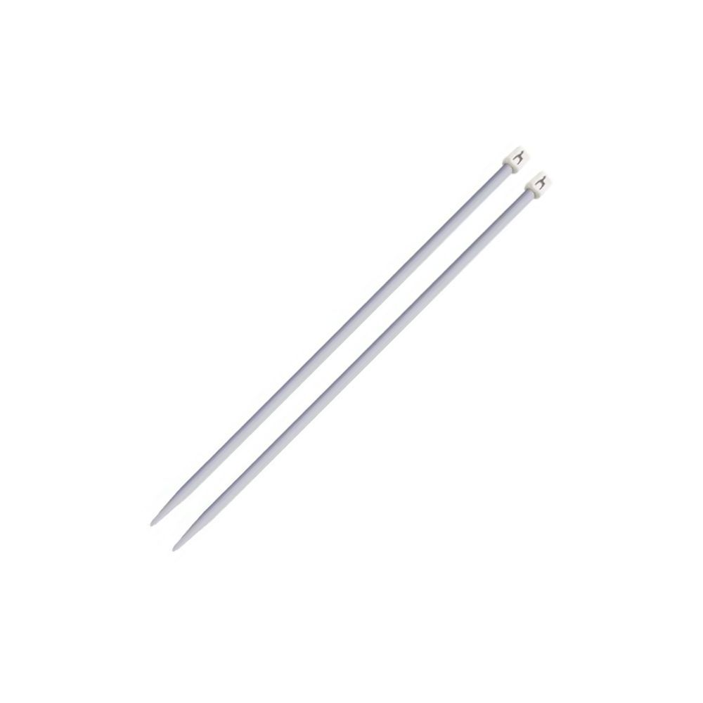 Straight plastic knitting needles - 8.0 mm, 40 cm Pony 33667