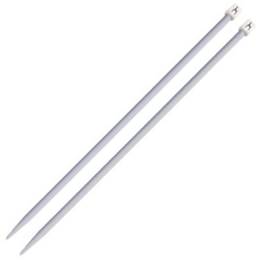 Straight plastic knitting needles - 8.0 mm, 40 cm Pony 33667
