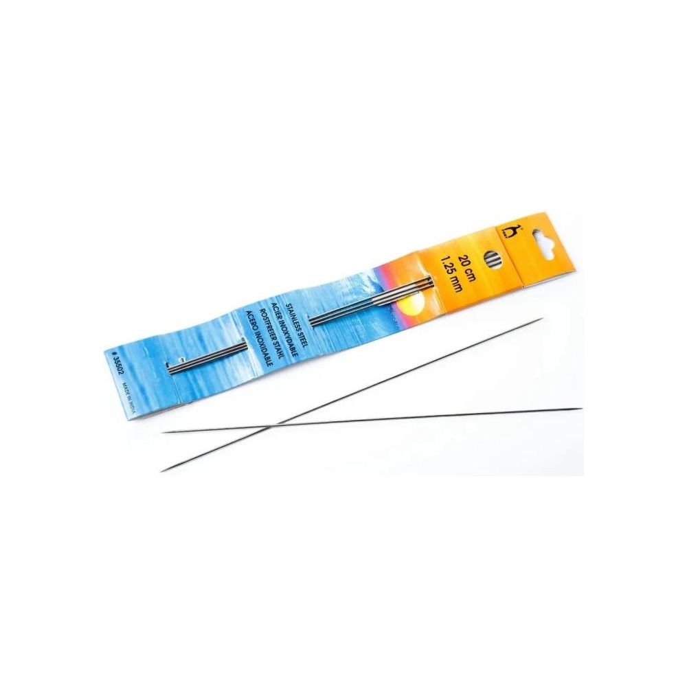 Metallic stocking needles Pony 1.25 mm, 20 cm (35502) Metallic stocking needles Pony 1.25 mm, 20 cm (35502)