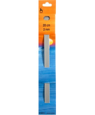 Knitting needles teflon Pony 2 mm, 20 cm (36612)