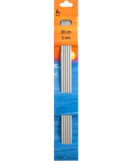 Knitting needles teflon Pony 3.0 mm, 20 cm (36616)