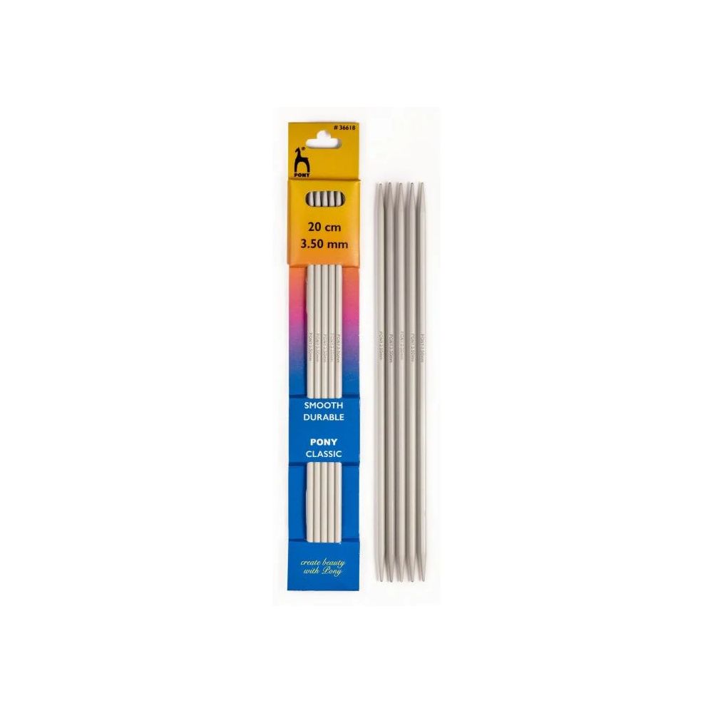 Knitting needles teflon Pony 3.5 mm, 20 cm (36618)
