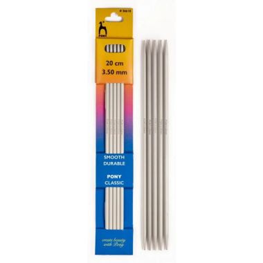 Knitting needles teflon Pony 3.5 mm, 20 cm (36618)