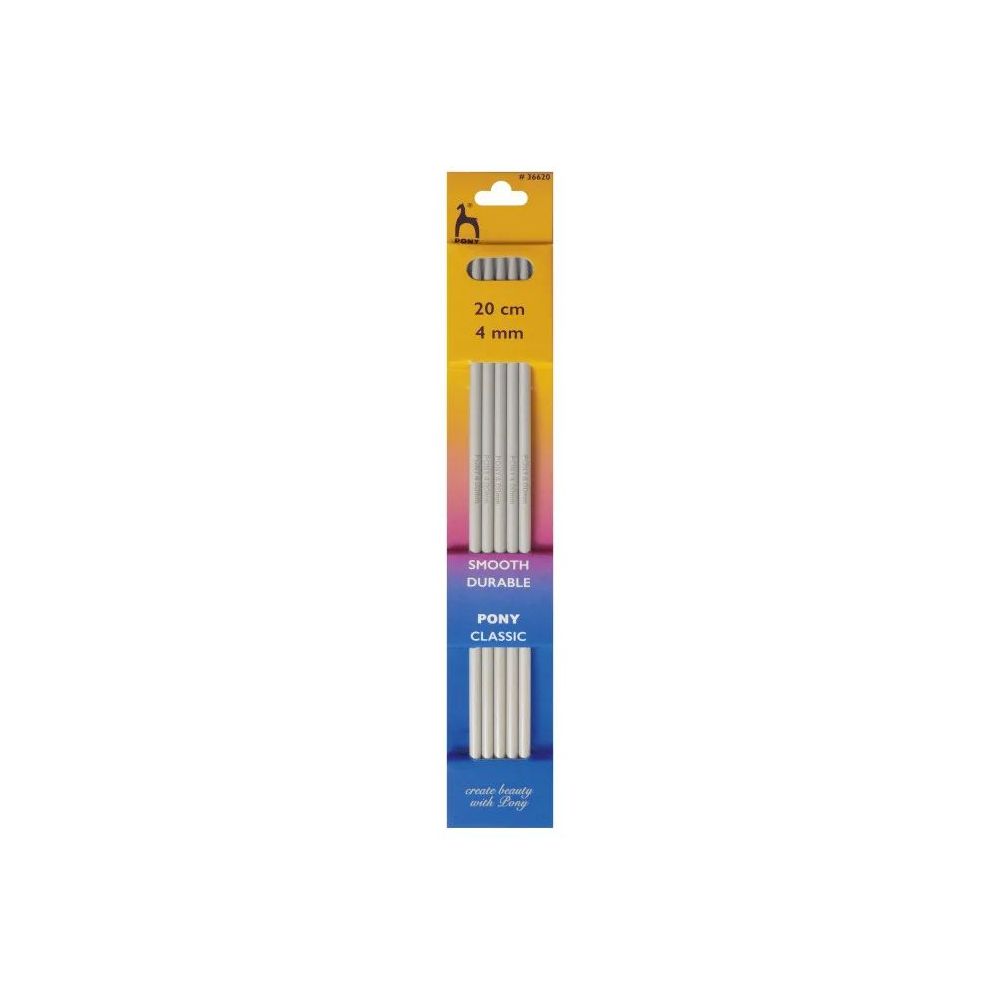 Knitting needles teflon Pony 4.0 mm, 20 cm (36620)