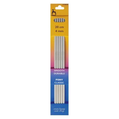 Knitting needles teflon Pony 4.0 mm, 20 cm (36620)