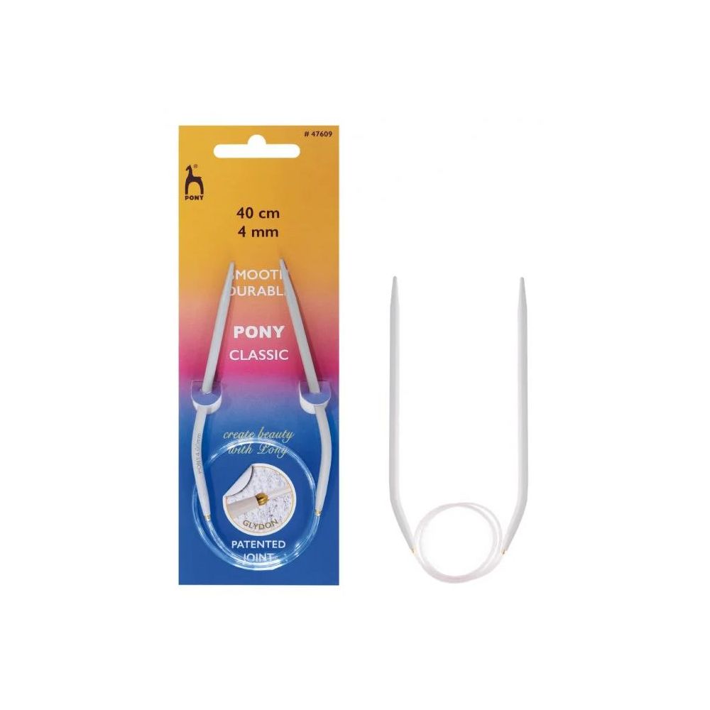 Circular knitting needles aluminum Pony 3.5 mm, 40 cm (47607)