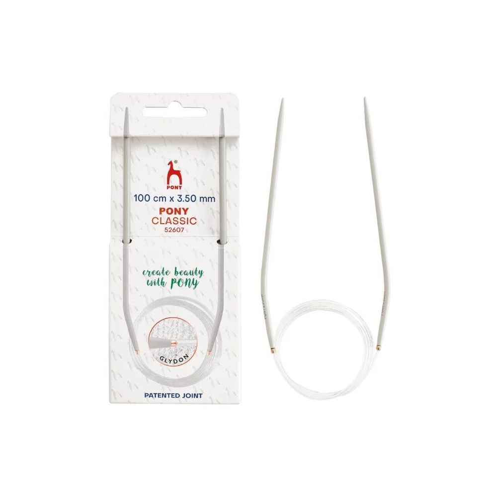 Circular knitting needles aluminum Pony 3.5 mm, 100 cm (52607)