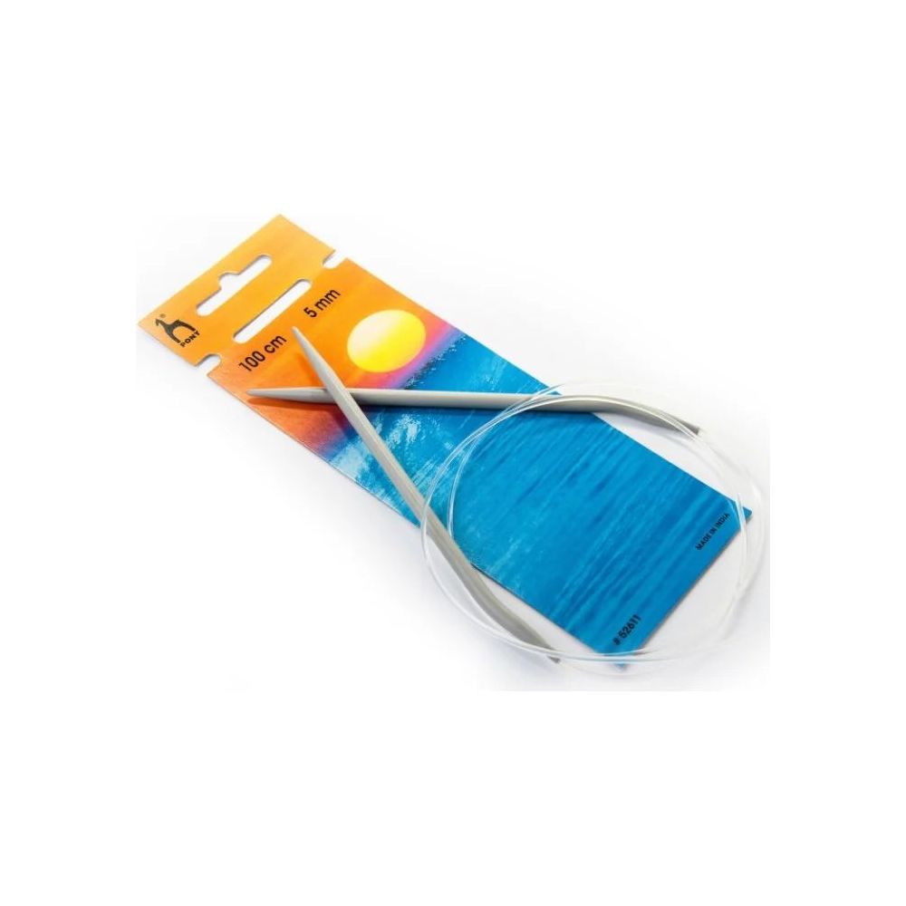 Circular knitting needles aluminum Pony 5.0 mm, 100 cm (52611)