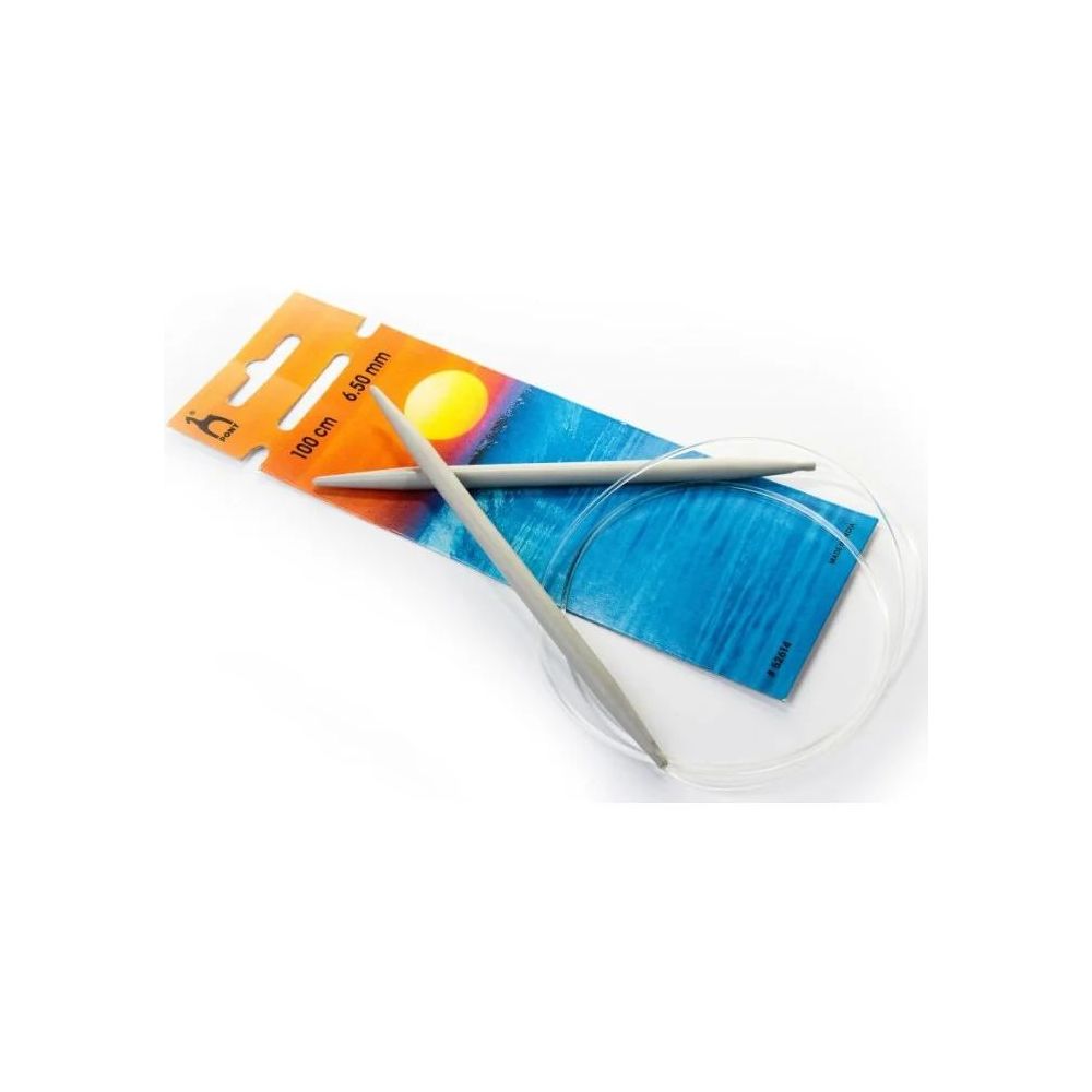 Circular knitting needles aluminum Pony 6.5 mm, 100 cm (52614)