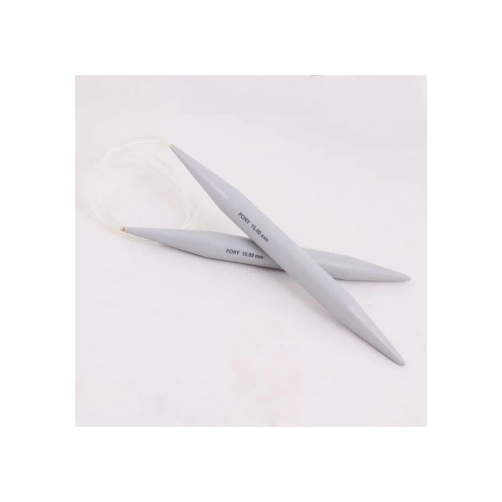 Circular plastic knitting needles Pony 15 mm, 100 cm (52684) Circular plastic knitting needles Pony 15 mm, 100 cm (52684)