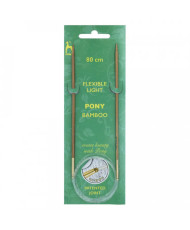 Circular knitting needles bamboo Pony 2.5 mm, 80 cm (67303)