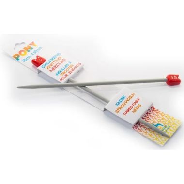 Straight aluminum needles (children's) Pony 4.5 mm, 18 cm (61610)