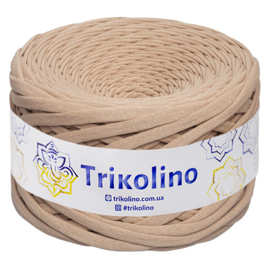 Трикотажная пряжа Trikolino 7-9 мм, латте 100 м (400239)