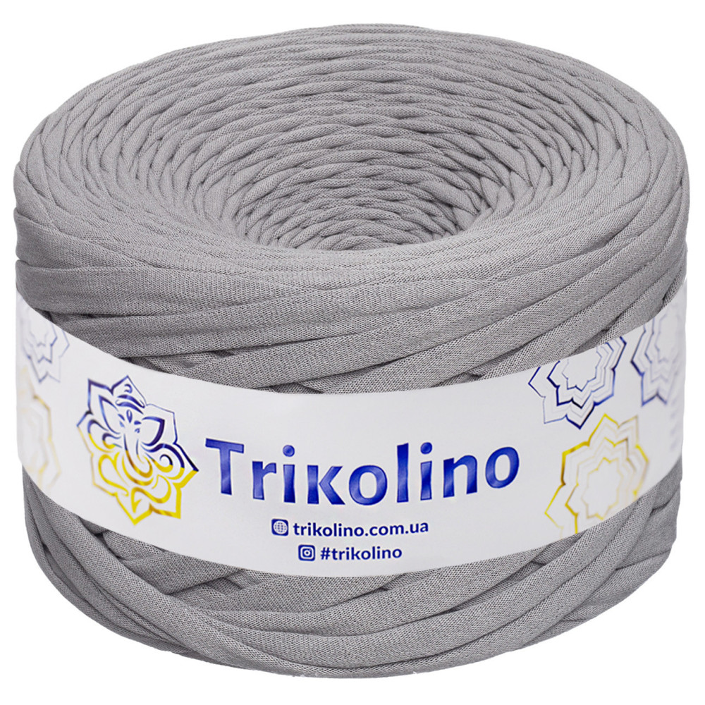 Трикотажна пряжа Trikolino 7-9 мм, сірий 100 м (314303) Трикотажна пряжа Trikolino 7-9 мм, сірий 100 м (314303)