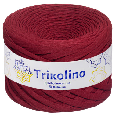 Трикотажна пряжа Trikolino 7-9 мм, бордо 100 м (305603)