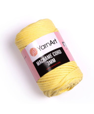 Knitted cord Macrame Cord 3 mm Yarn Art, yellow (754)