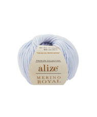 Yarn merino wool Alize Merino Royal blue (480)