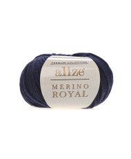 Yarn merino wool Alize Merino Royal dark blue (58)