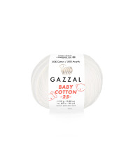 Yarn Gazzal Baby Cotton 25 milky (3410)