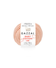 Yarn Gazzal Baby Cotton 25 peach (3412)