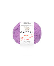 Yarn Gazzal Baby Cotton 25 dark purple (3414)