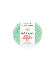 Yarn Gazzal Baby Cotton 25 mint (3425)