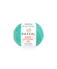 Yarn Gazzal Baby Cotton 25 turquoise (3426)