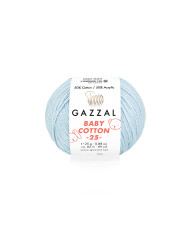 Yarn Gazzal Baby Cotton 25 sky color (3429)