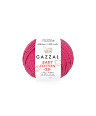 Yarn Gazzal Baby Cotton 25 raspberry (3415)