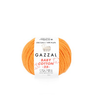 Yarn Gazzal Baby Cotton 25 pumpkin (3416)