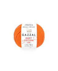 Yarn Gazzal Baby Cotton 25 orange (3419)