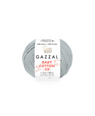 Yarn Gazzal Baby Cotton 25 gray (3430)