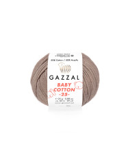 Yarn Gazzal Baby Cotton 25 mocha (3434)