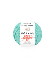 Yarn Gazzal Baby Cotton 25 Light Turquoise (3452)