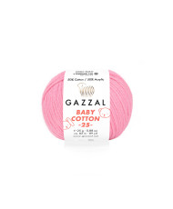 Yarn Gazzal Baby Cotton 25 pink (3468)