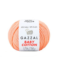 Yarn Gazzal Baby Cotton peach (3412)