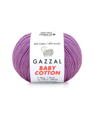 Yarn Gazzal Baby Cotton dark purple (3414)