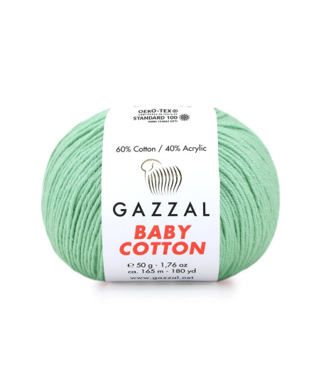Yarn Gazzal Baby Cotton mint (3425)