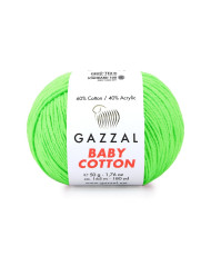 Yarn Gazzal Baby Cotton bright green (3427)