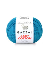 Yarn Gazzal Baby Cotton sea ​​blue (3428)