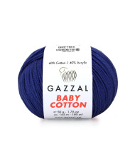 Yarn Gazzal Baby Cotton dark blue (3438)