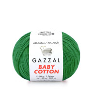Yarn Gazzal Baby Cotton green (3456)