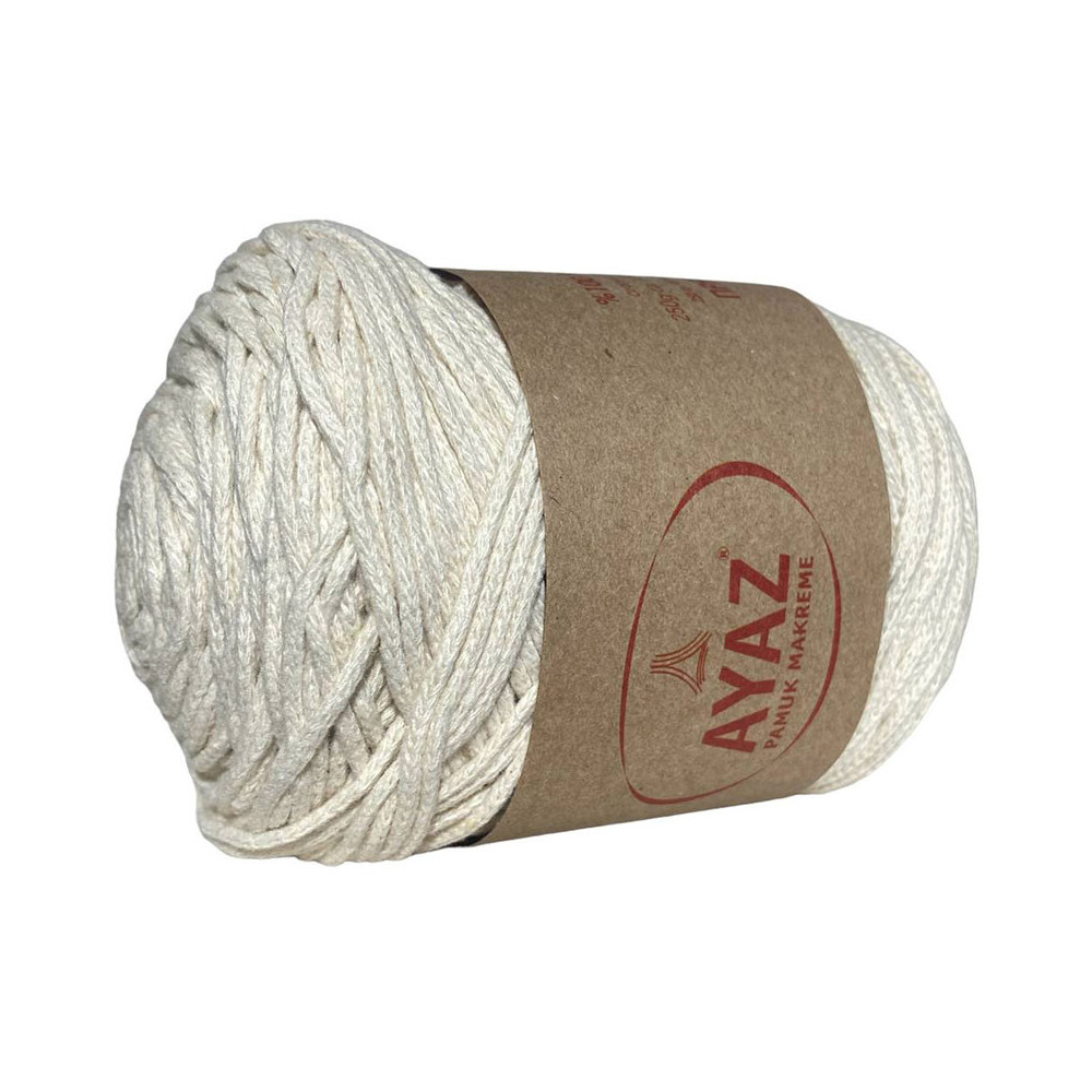 Cotton cord Pamuk Makreme Ayaz, ecru (1300) Cotton cord Pamuk Makreme Ayaz, ecru (1300)