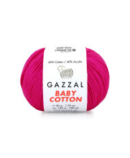 Yarn Gazzal Baby Cotton bright pink (3461)